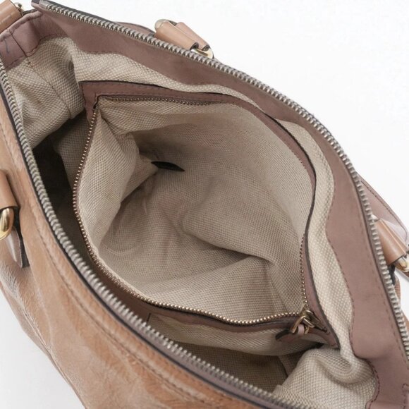 Gucci Soho Shoulder Bag Large Beige Leather - Picture 10 of 15